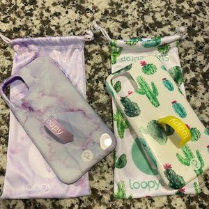 LOOPY IPHONE CASES x 2